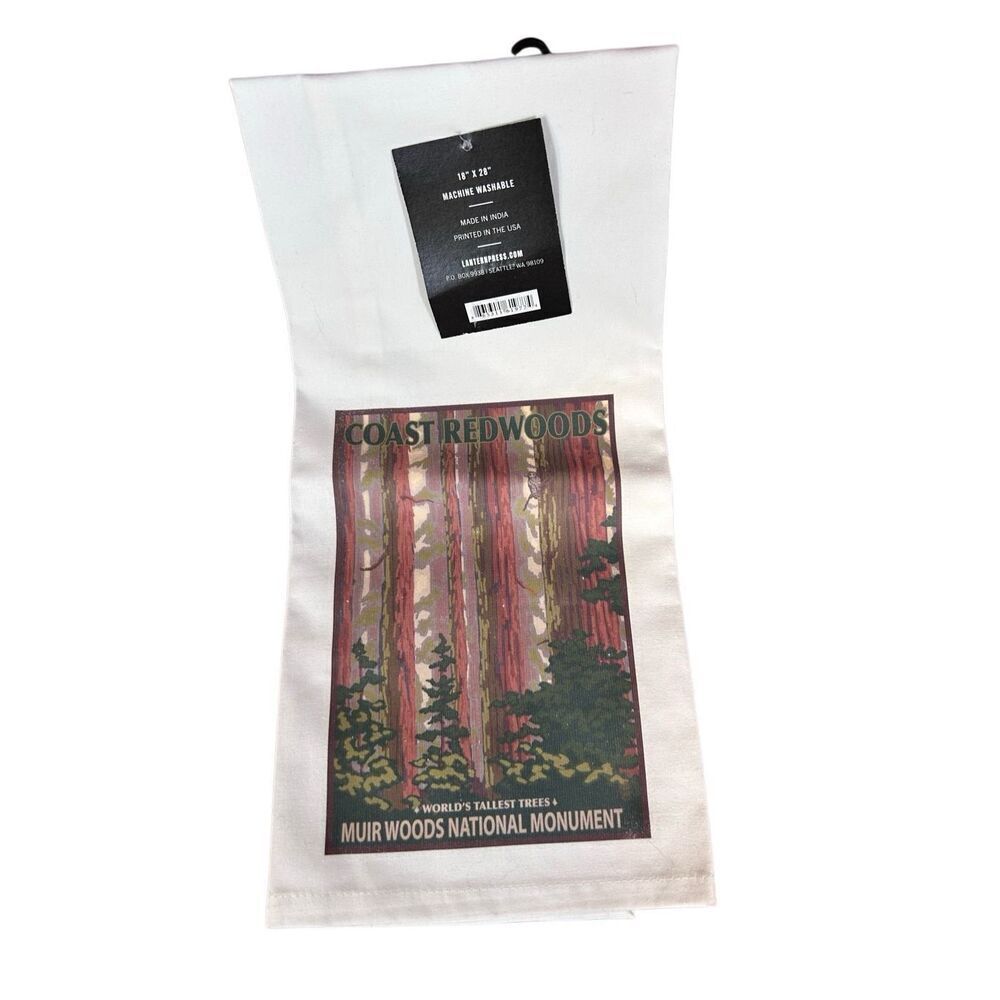 Lantern Press Tea Towel Coast Redwood Muir